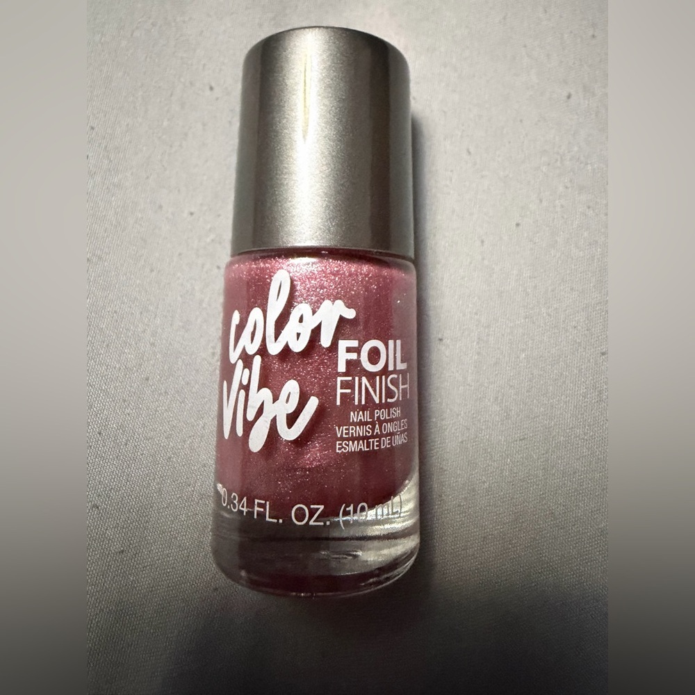 Foil Finish nail polish  - Shimmering Pink